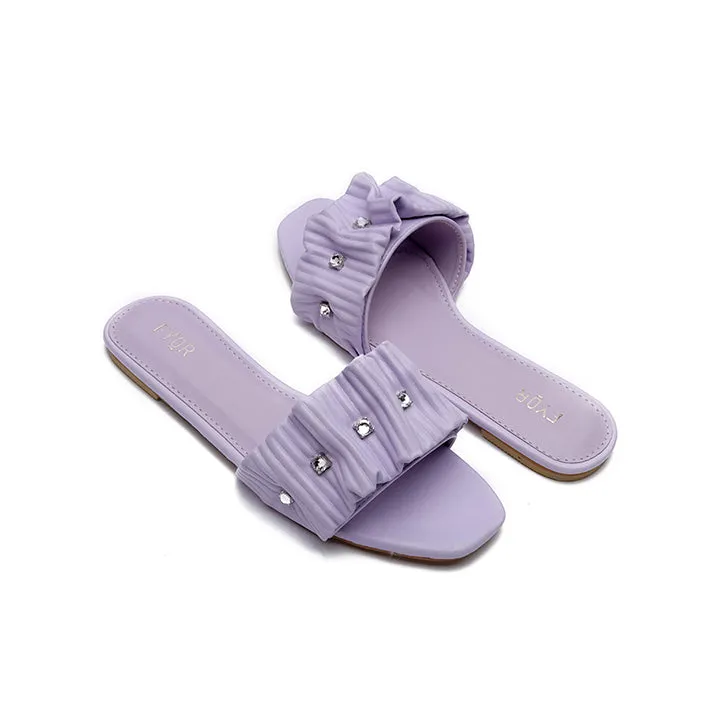 Ruched Slide Sandal MY 220