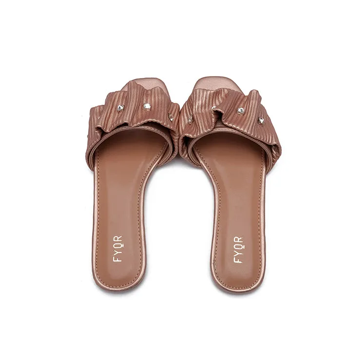 Ruched Slide Sandal MY 220