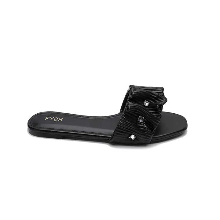 Ruched Slide Sandal MY 220