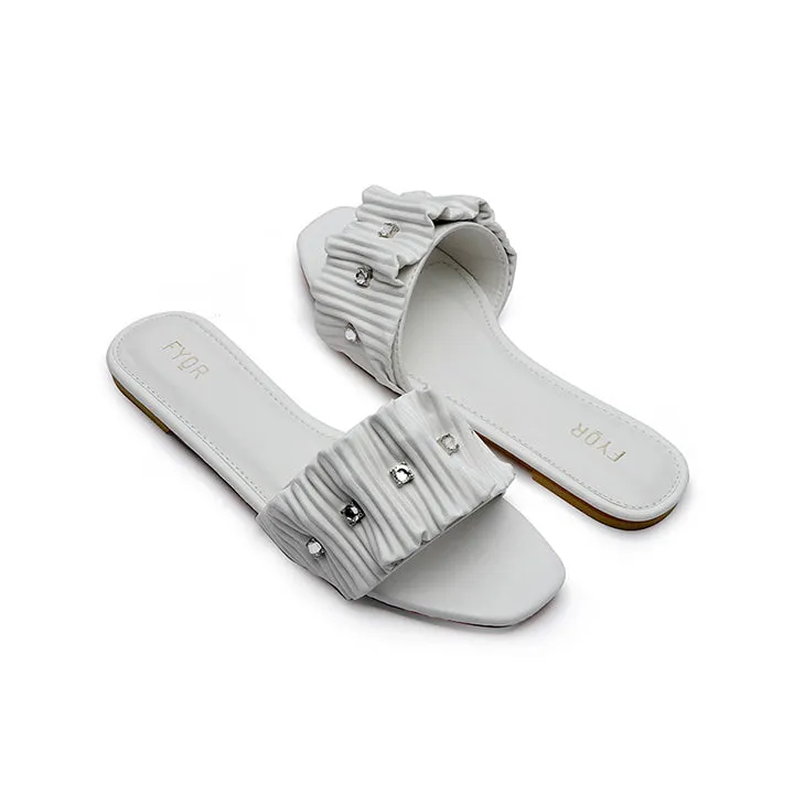 Ruched Slide Sandal MY 220