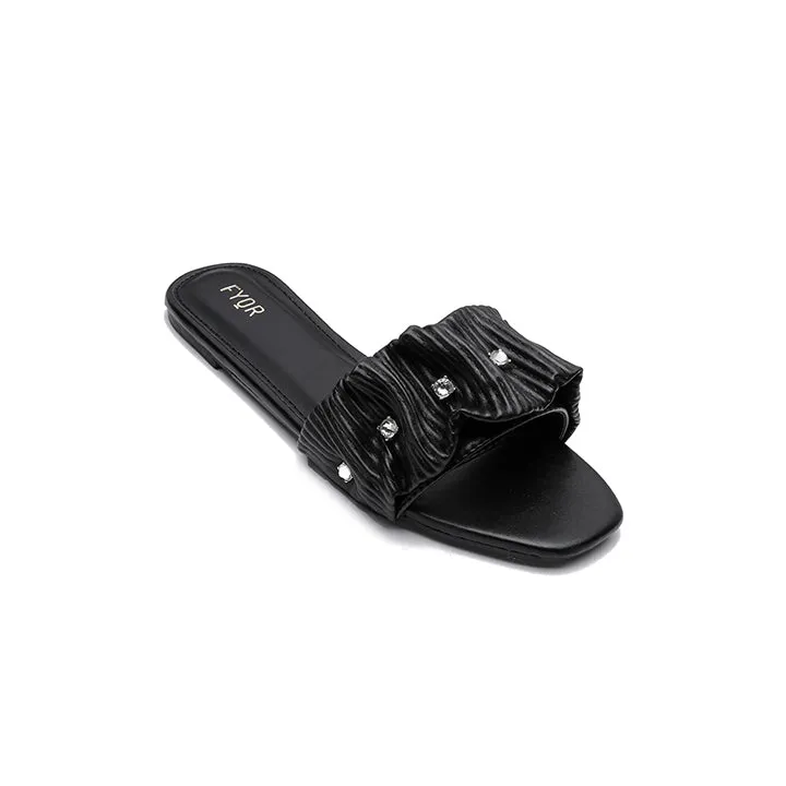 Ruched Slide Sandal MY 220