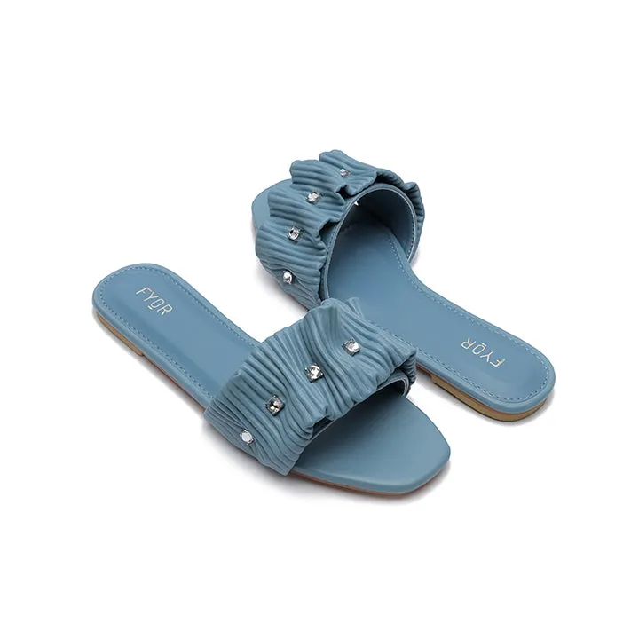 Ruched Slide Sandal MY 220