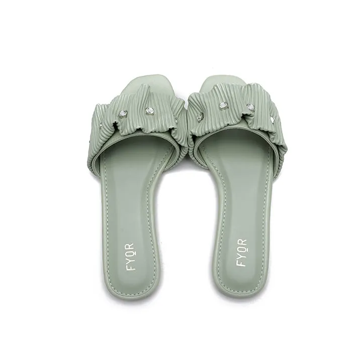 Ruched Slide Sandal MY 220