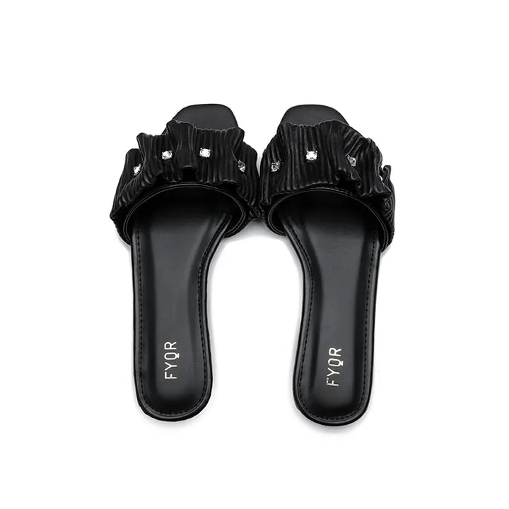 Ruched Slide Sandal MY 220