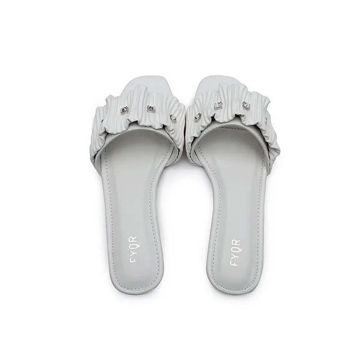 Ruched Slide Sandal MY 220