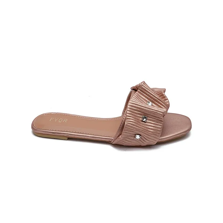 Ruched Slide Sandal MY 220