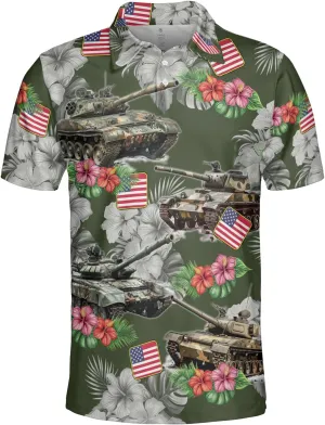 Soldier Golf Polo Shirts for Men - Veteran Mens Polo Shirts Short Sleeve Regular Fit Series 127