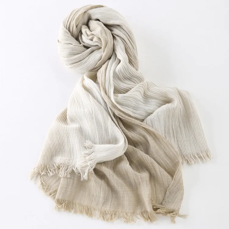 West Louis Plaid Woven Wrinkled Scarf