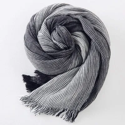 West Louis Plaid Woven Wrinkled Scarf
