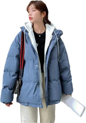 Winter Jacket Women Overcoat Thick Down Cotton Padded Short Parkas Plus Size Casual Hooded Coat Female