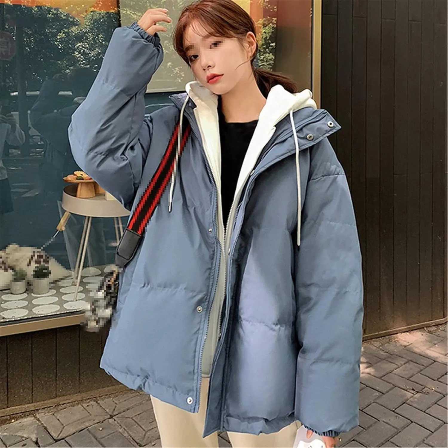 Winter Jacket Women Overcoat Thick Down Cotton Padded Short Parkas Plus Size Casual Hooded Coat Female