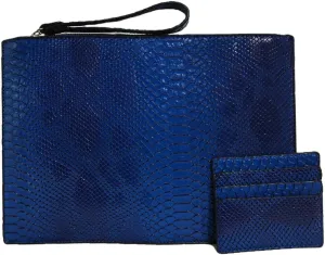 Women Clutches Fashion Snakeskin PU Leather Party Envelope Purse Bag with Hand Strap
