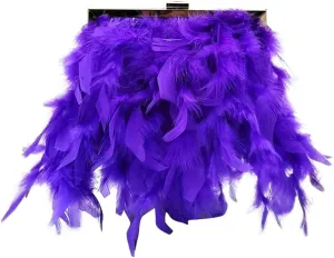 Women Feather Evening Purses and Clutches Exquisite Tassel Pearl Tote Bags for Wedding Banquet Party