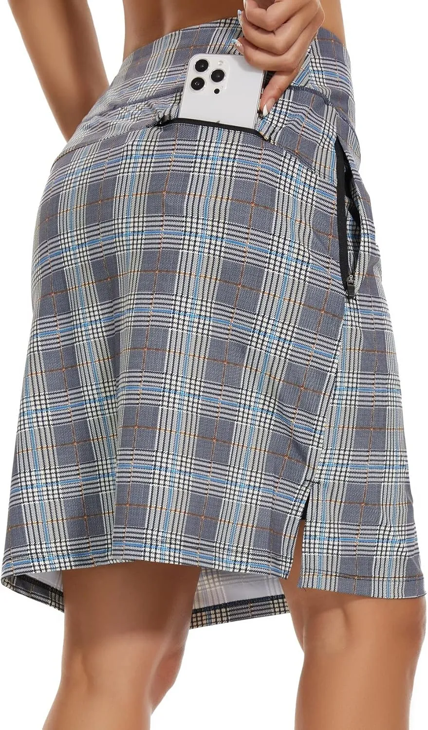 Women's 20" Knee Length Golf Skorts Skirts Casual Athletic Tennis Modest Skirts High Waist with Pockets UPF50 