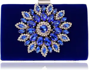 Women's Clutches, Evening bag with diamondsClutch Purses Cross Body Shoulder Bag for Wedding Prom Night out Party