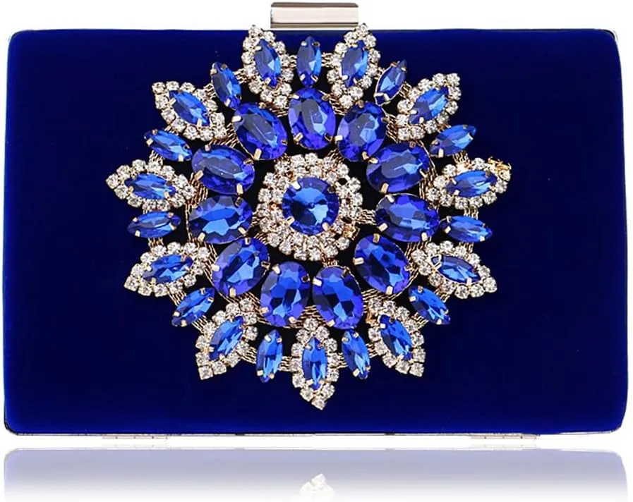 Women's Clutches, Evening bag with diamondsClutch Purses Cross Body Shoulder Bag for Wedding Prom Night out Party