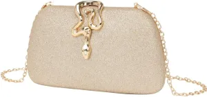Women's Clutches Purses Formal Evening Bags with Snake Buckle Wedding Prom Cocktail Party Shoulder Crossbody Handbags 2025