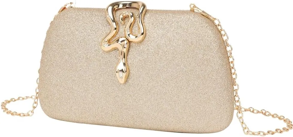 Women's Clutches Purses Formal Evening Bags with Snake Buckle Wedding Prom Cocktail Party Shoulder Crossbody Handbags 2025