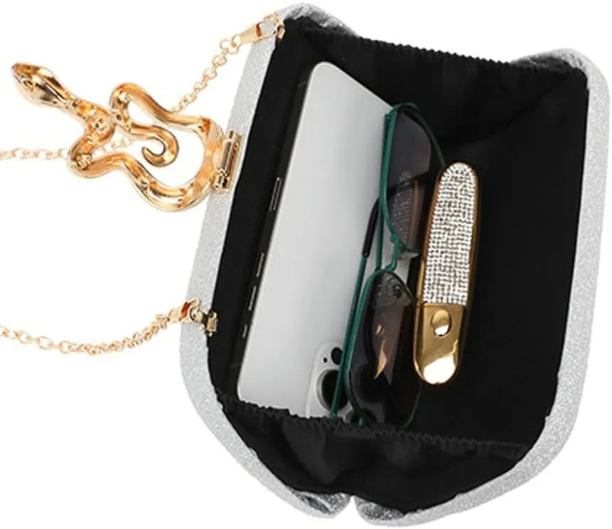 Women's Clutches Purses Formal Evening Bags with Snake Buckle Wedding Prom Cocktail Party Shoulder Crossbody Handbags 2025