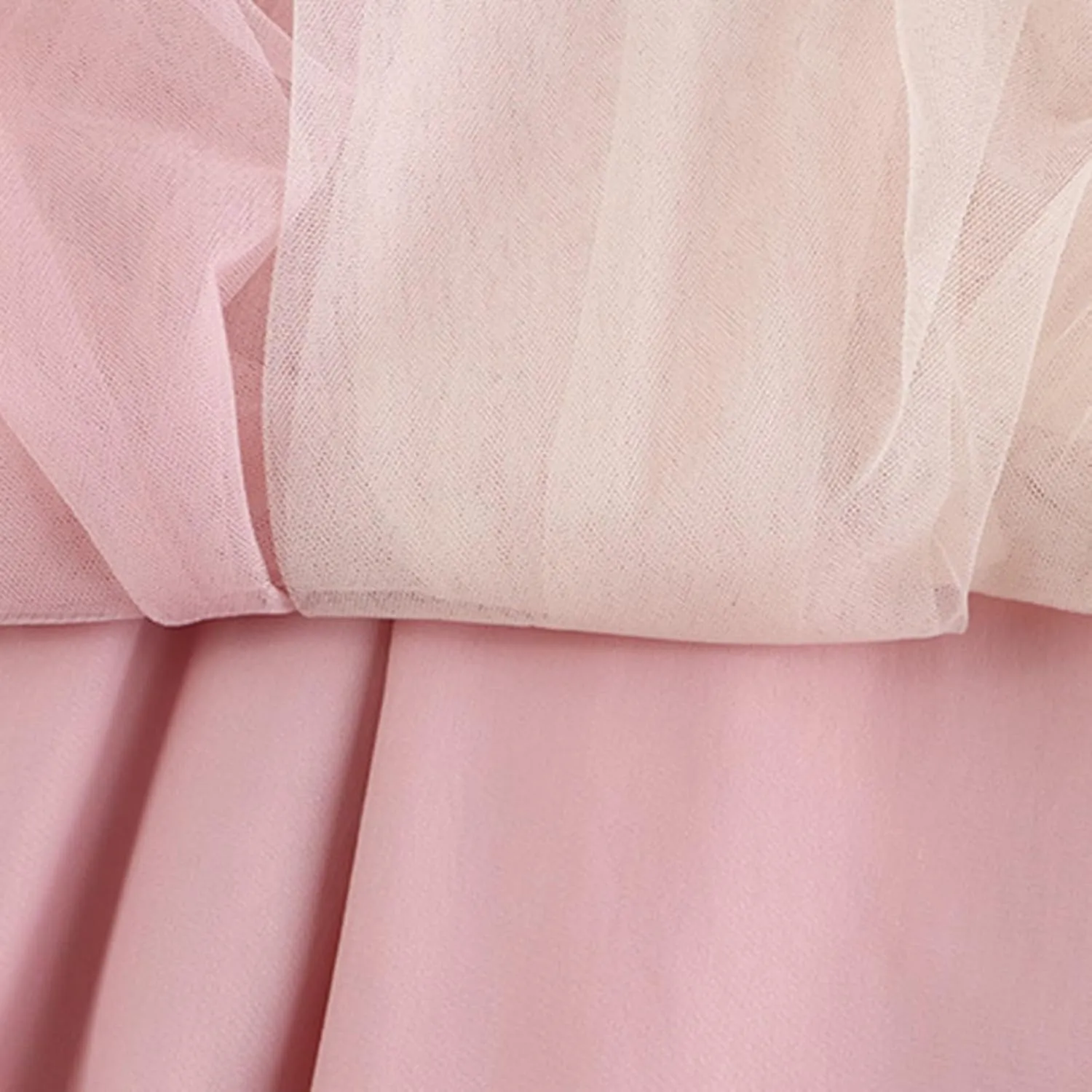 Women's Color Block Tulle Skirt Formal Pleated Flowy Midi Length Elastic Waist Tutu Layered Puffy Bow Fairy Skirts