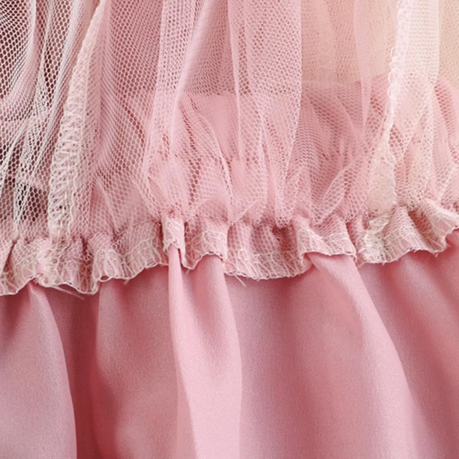 Women's Color Block Tulle Skirt Formal Pleated Flowy Midi Length Elastic Waist Tutu Layered Puffy Bow Fairy Skirts