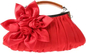 Women's Fashion Flower Evening Handbags Bride and Bridesmaid Wedding Clutches Prom Cocktail Party Handbags