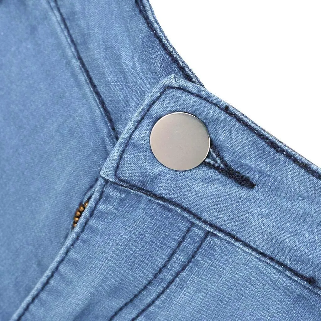 Womens High Waisted Jeans Waisted Trousers Jeans Lace Poket Denim Women's Jeans Straight Leg Loose Stretchy Straight
