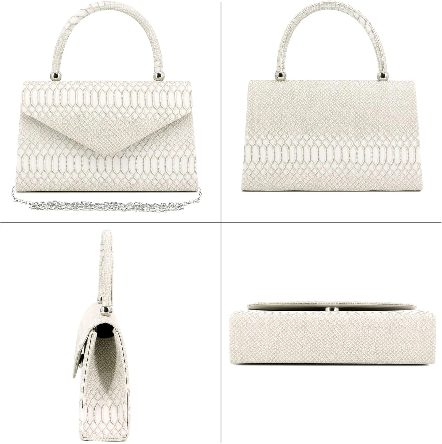 Women's Luxury Rhinestone Decor Shiny Evening Bag Party Clutches Wedding Purses Cocktail Prom Handbags
