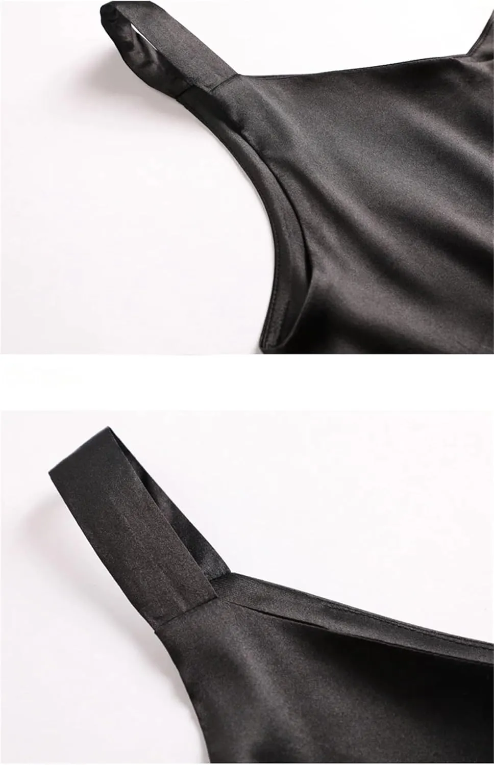 Womens Satin Silk Thin T-Shirts Sleeveless Backless Camisole Tops