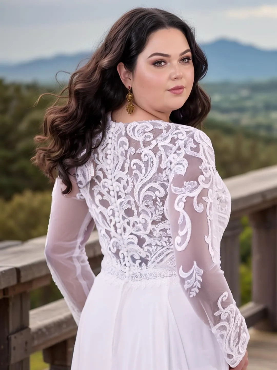 Women's V Neck Lace Wedding Dresses for Bride 2025 Lace Appliques A Line Beach Wedding Gown
