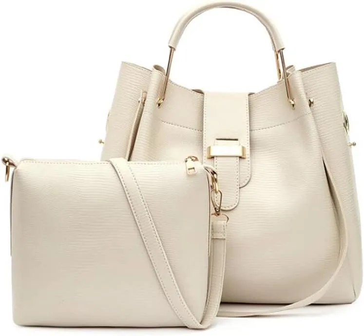 YAQUNICER Women Soft Synthetic PU Leather Ladies Satchel Crossbody Hobo 2pcs Simplicity Handbags Shoulder Clutches