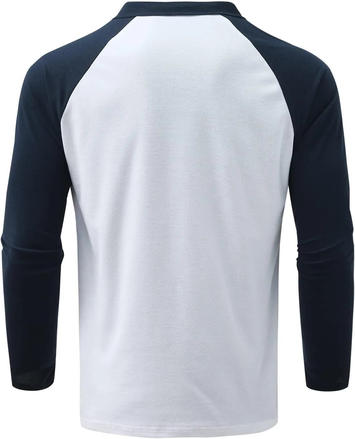 ZYXTIM Men's Long Sleeve Polo Shirts with Collar Casual Waffle Knit Zipper Up Colorblock/Stripe Lapel Sports Golf Work Tops